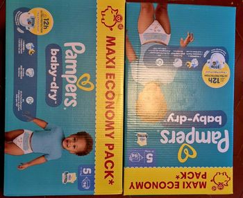 2 cartons pampers taille 5