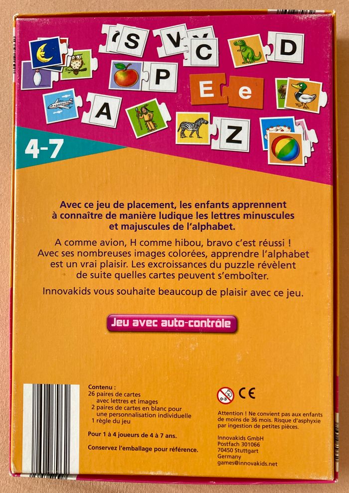 Jeux de l'alphabet + Loto des couleurs - photo numéro 4