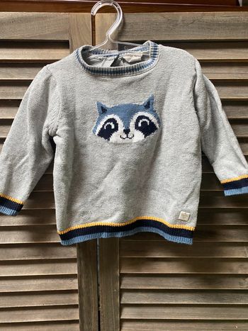 Jolie pull gris garcon 12mois