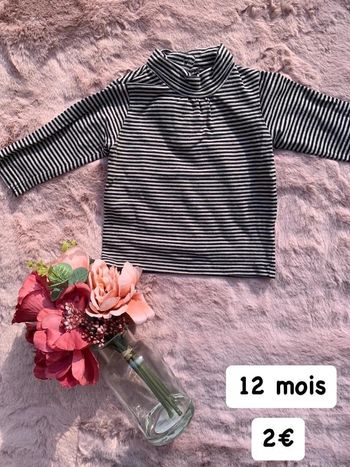 T-shirt 🎀 12 mois