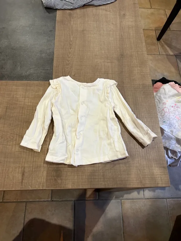 T-shirt manches longues Minnie bébé fille, Disney baby, 9 mois - photo numéro 3