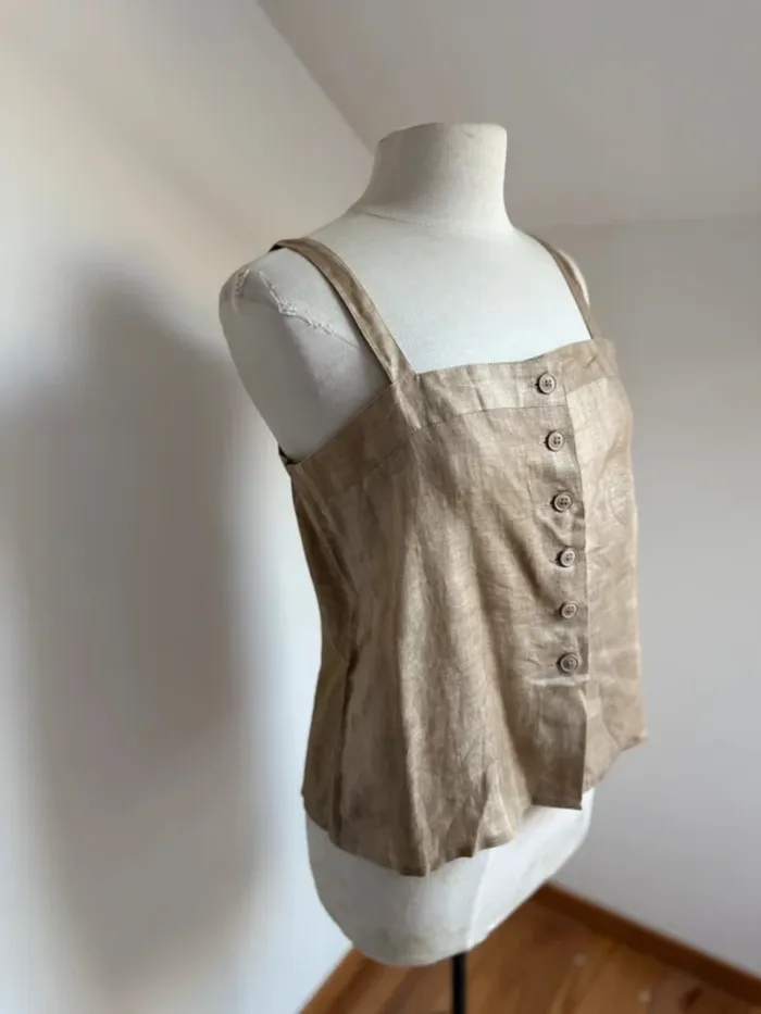 Superbe Haut Caraco bustier vintage Louis Feraud 🌸 42 XL - photo numéro 4