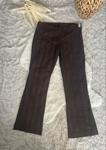 🌸Pantalon y2k à jambe larges marron taille 42 normal Lang 🌸