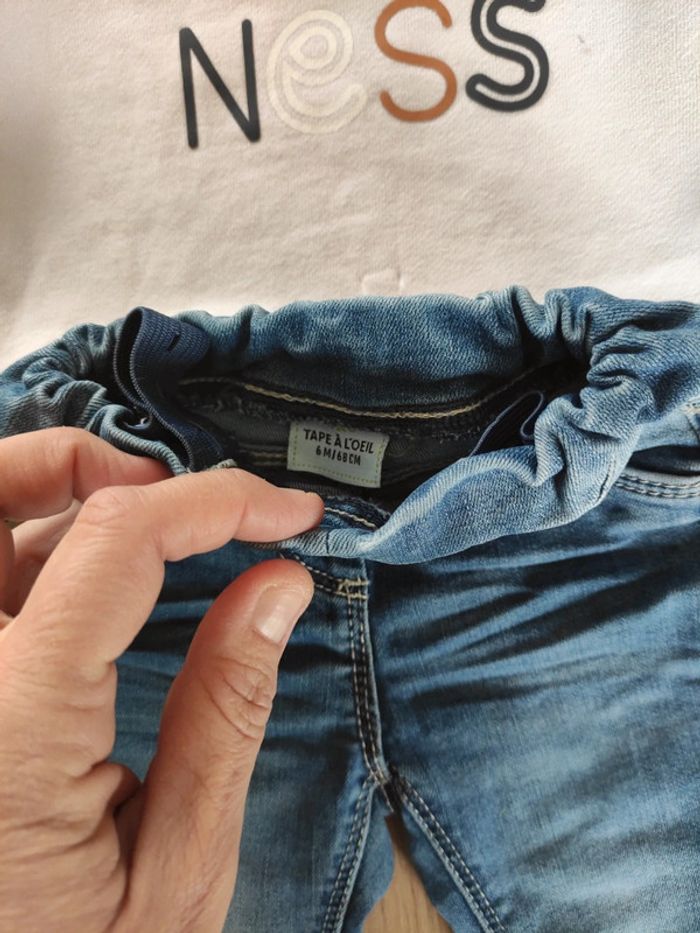 Ensemble pantalon et sweat 6 mois fille - photo numéro 2