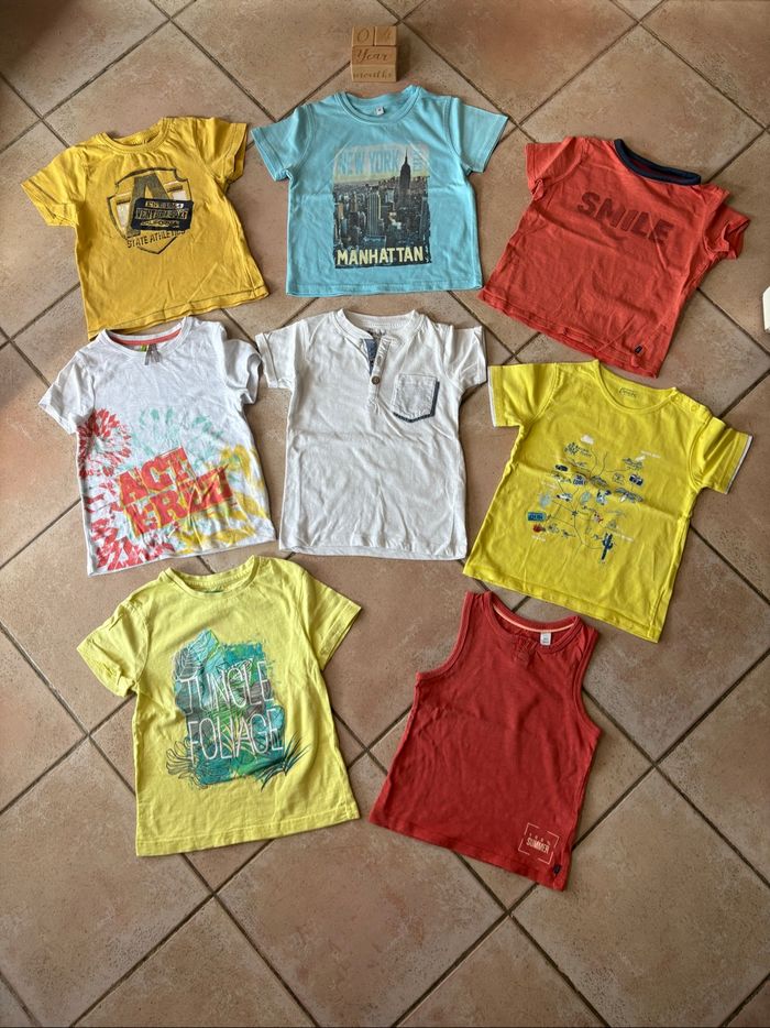 Lot 8 tee-shirts garçon 4 ans