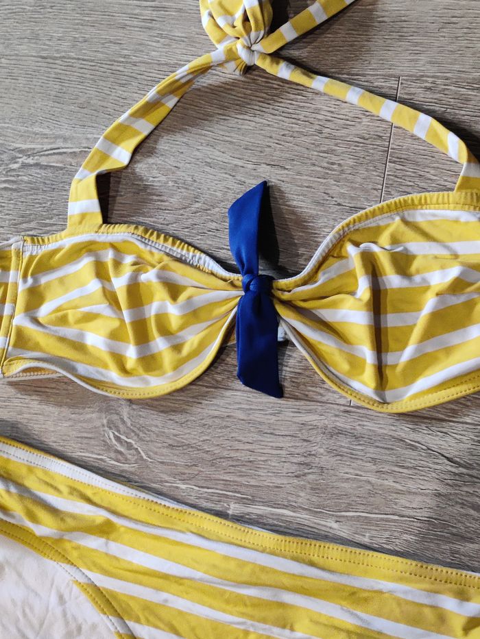 Maillot de bain bikini jaune Petit bateau Taille M - 38 - photo numéro 2