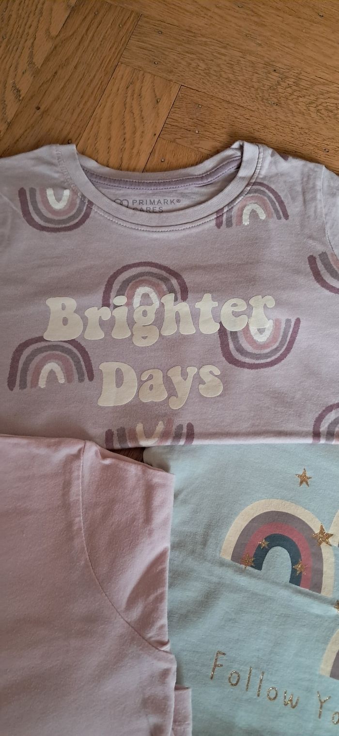 Neufs lot 5 T-shirts longues manches 116cm - photo numéro 9