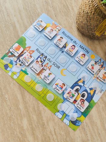 routine journée aide parents enfants bluey 