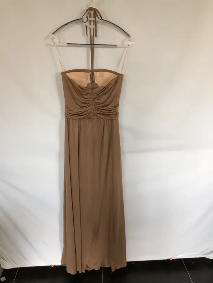 Robe bustier maxi couleur bronze taille 38 Pianoforte di Max Mara très bon état - photo numéro 9