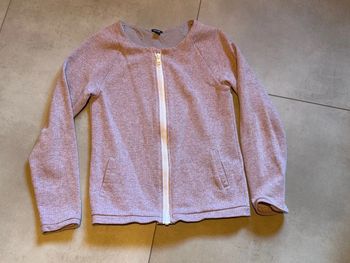 Gilet rose à paillettes, 10 ans