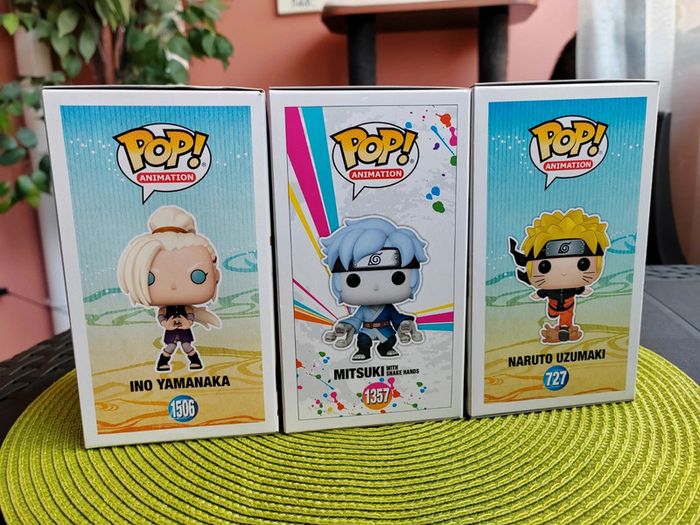 Lot de 3 figurines POP - Naruto/Boruto - Mitsuki, Naruto Uzumaki, Ino Yamanaka, Shippuden - photo numéro 3