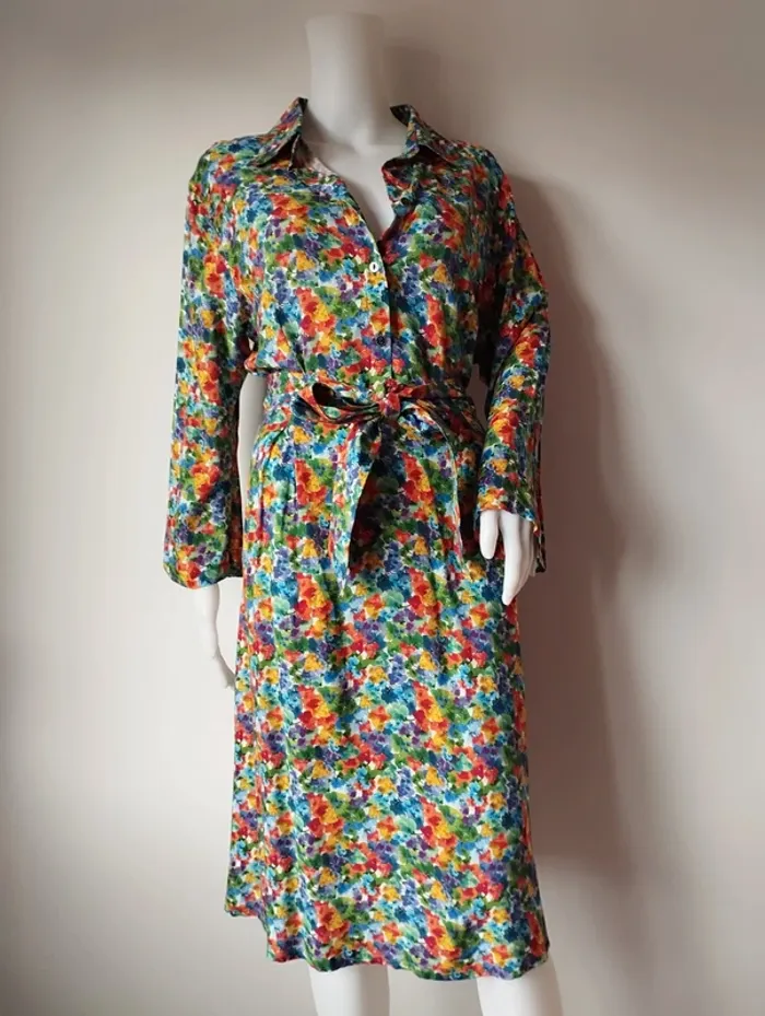 Robe mi-longue Chapati avec poches taille L