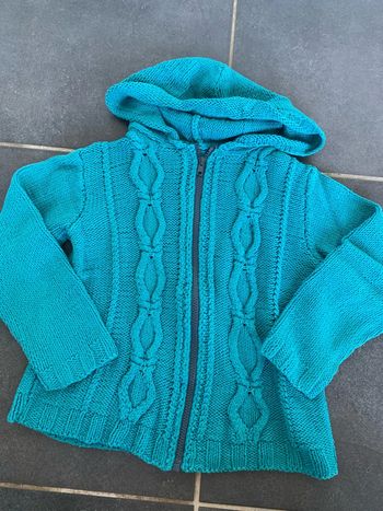 Gilet laine fait main