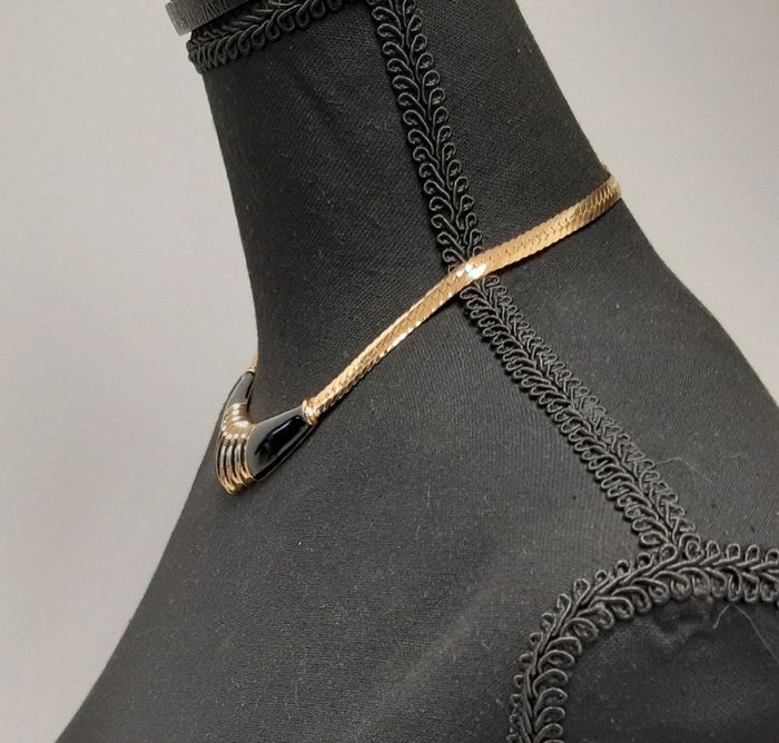 Magnifique collier vintage plastron raz du cou Orena Paris - photo numéro 4
