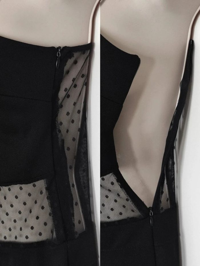 Combi short noir pois dos transparent / Made in Italy - 34/XS à 38/M - photo numéro 9