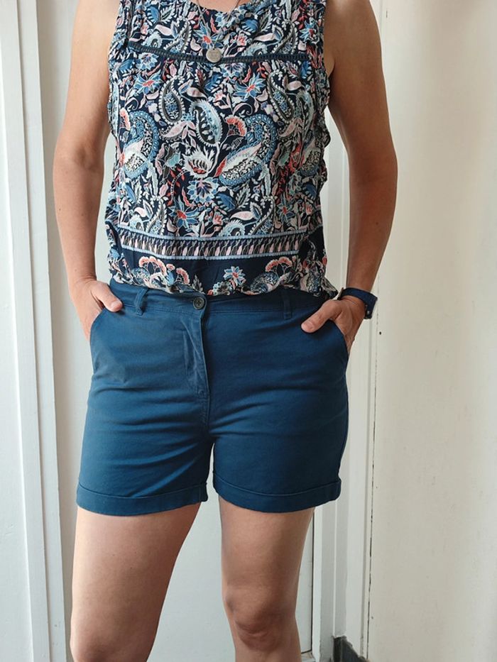 Short taille haute marine S