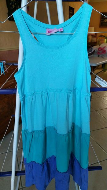 Robe plage bleue 10 ans