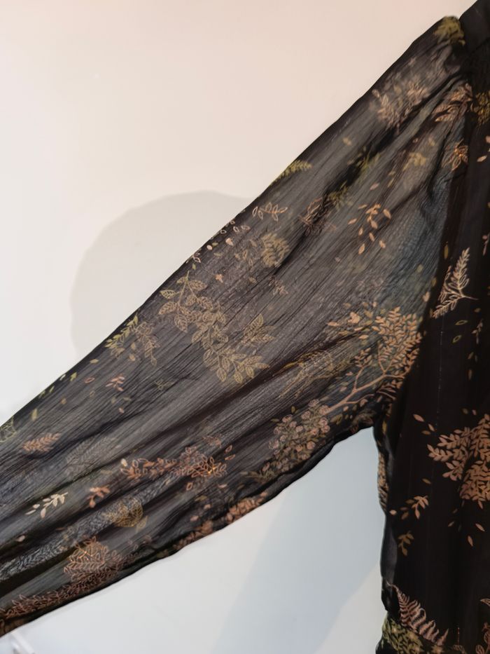 ROBE CACHE CACHE NOIRE ET VERTE