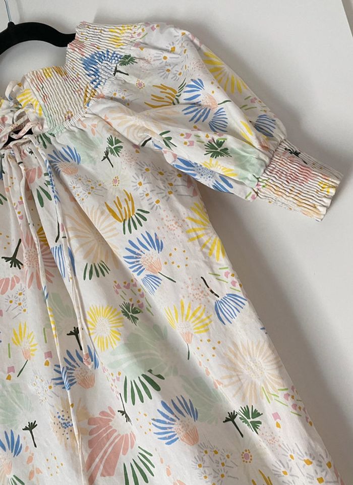 Robe Zara Courte Imprimée Fleurs Taille M - photo numéro 6