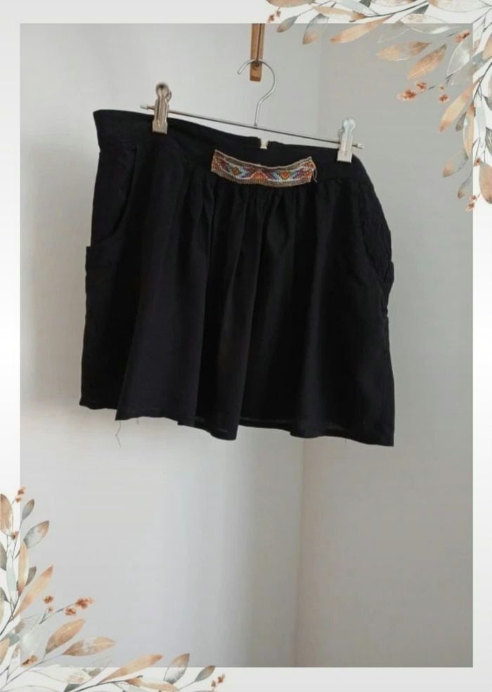 Jupe noire fluide en viscose doublée 38 - photo numéro 9