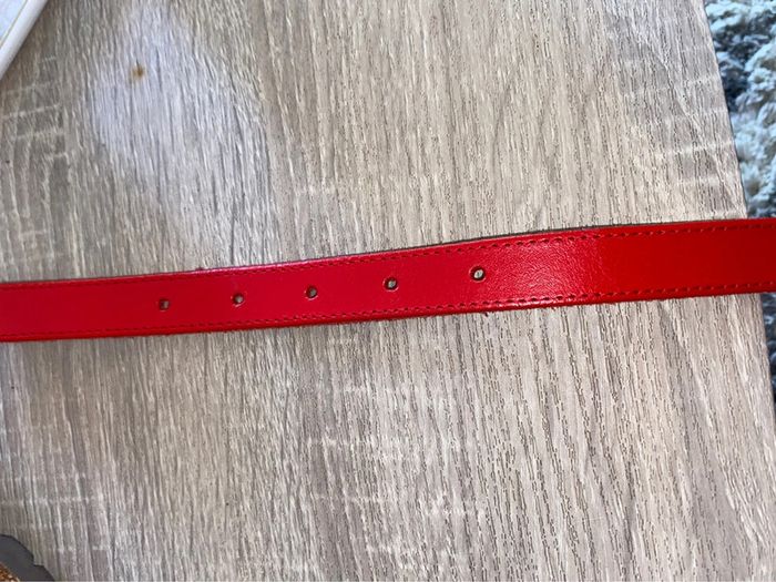 Ceinture en cuir rouge - photo numéro 6
