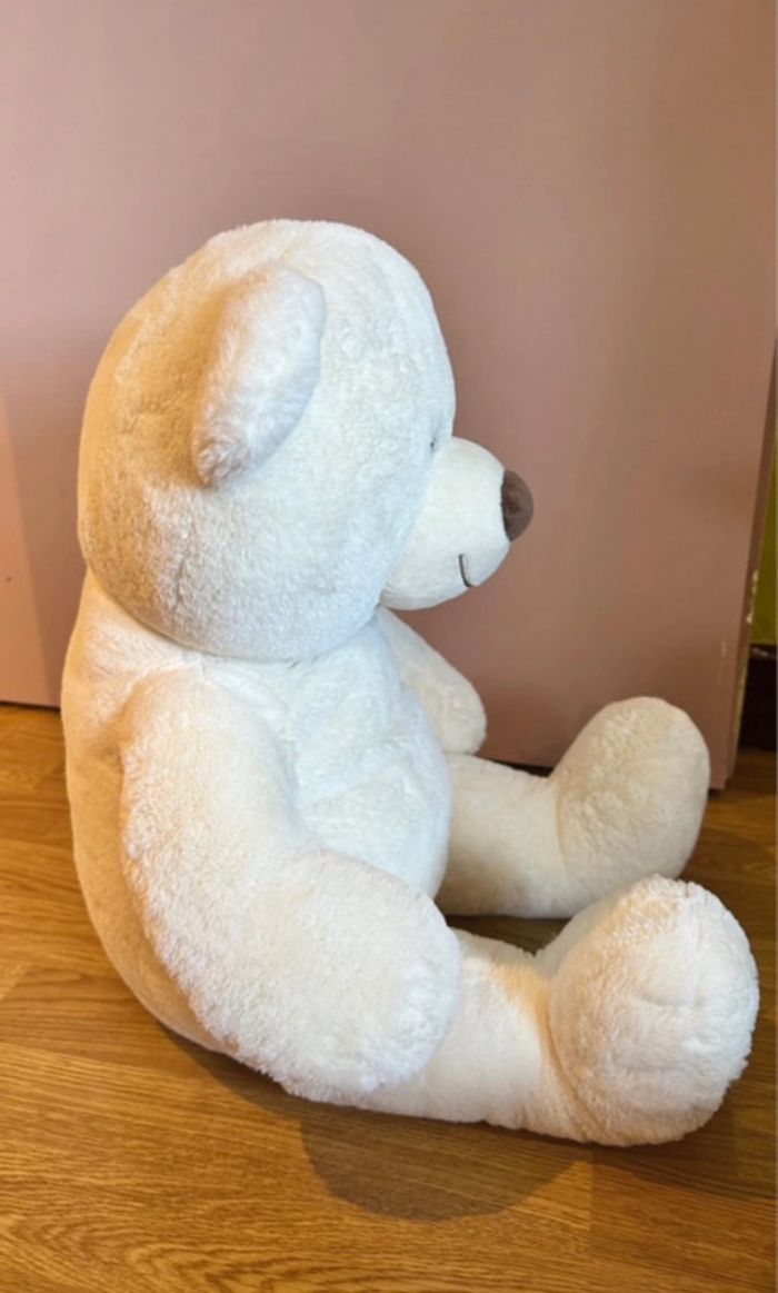 Peluche Gipsytoys Ours crème - 67cm - neuf avec étiquette - photo numéro 6