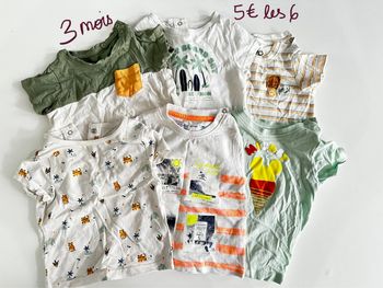 Lot t-shirt 3 mois