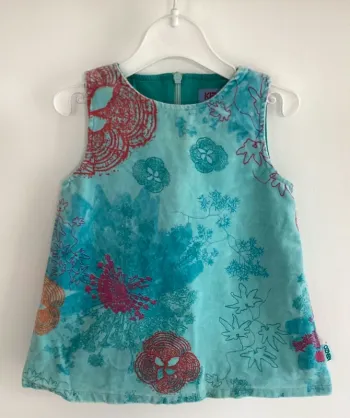 Robe Kenzo 6 mois bleu rouge