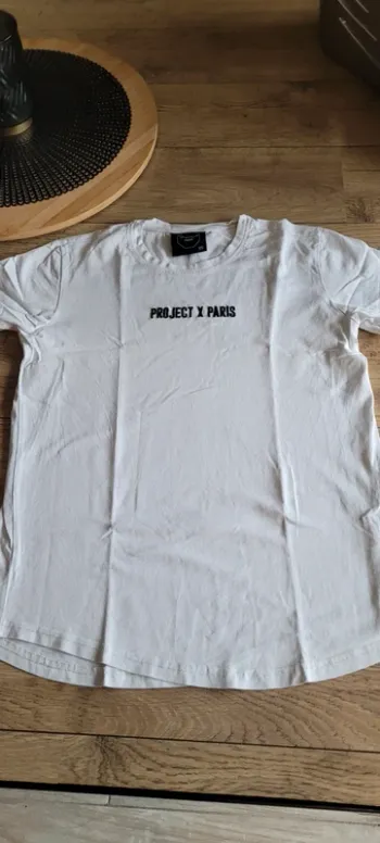 Tee shirt blanc project x paris TXS