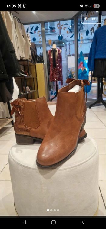 Bottines camel 