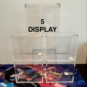 5 protections acryliques aimantées pour DISPLAY Pokémon