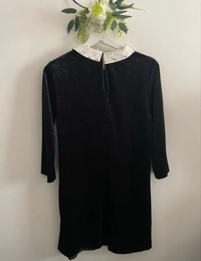 🌸robe col claudine velours manches 3/4 noir taille Mlefties🌸 - photo numéro 2