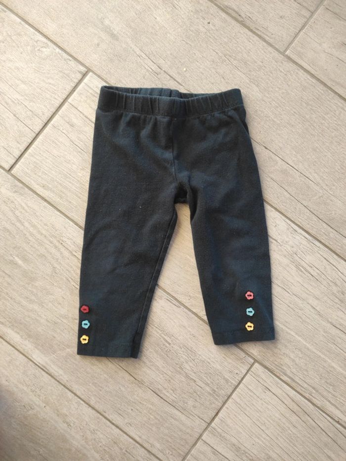 Ensemble fille 12 mois legging et t-shirt rose - photo numéro 4