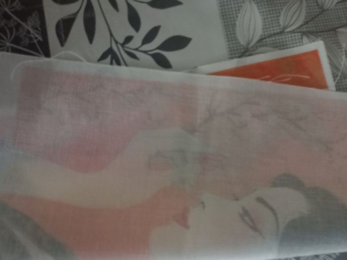 Carré tissu Geisha fleur de cerisier - photo numéro 8