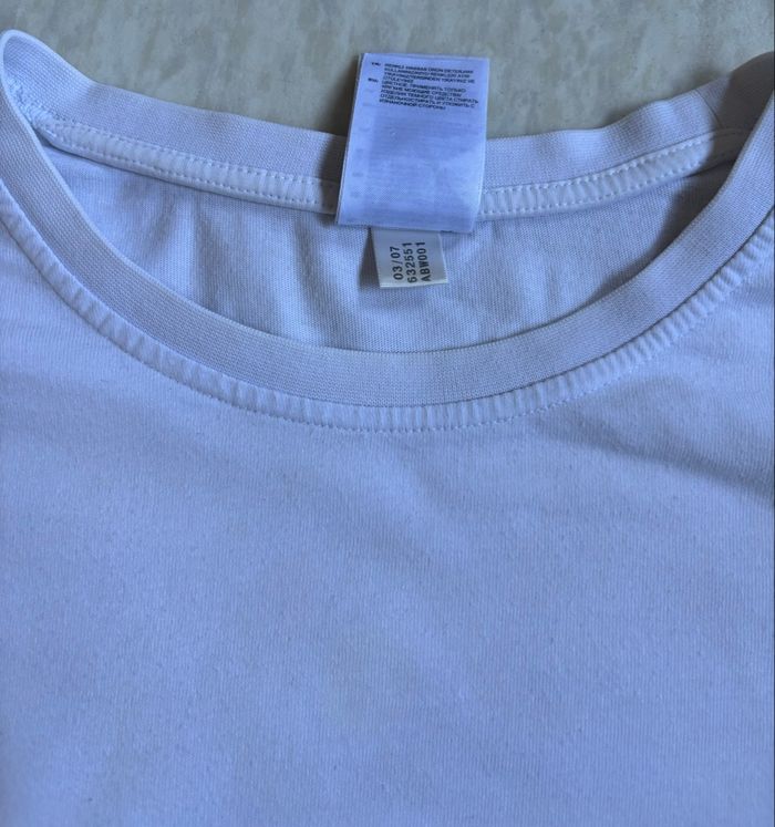 T-shirt Adidas Y2K blanc Big Logo 2000 - XXL - photo numéro 8