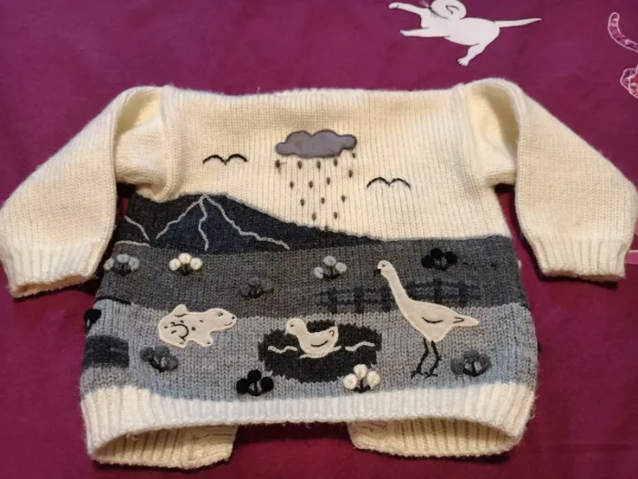 Gilet en laine artisanal 18 mois - photo numéro 2