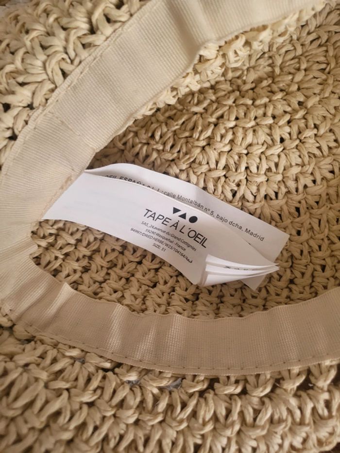 Chapeau paille tape à l'œil - photo numéro 2