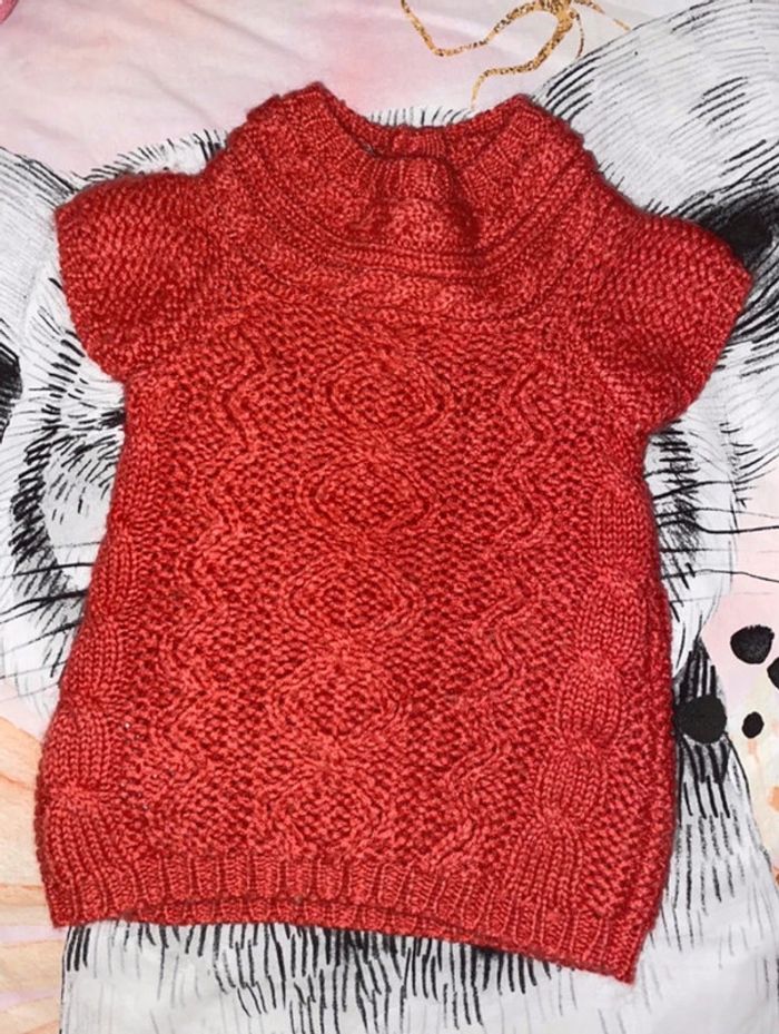 Robe pull, 6 mois, sans marque.