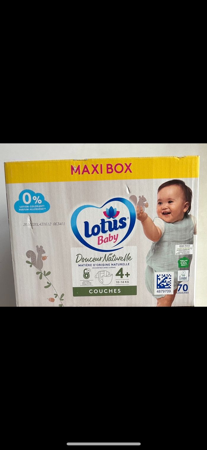 70 couches lotus baby taille 4+