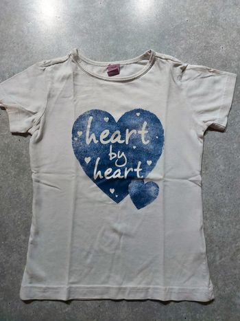 T-shirt blanc et bleu Dopodopo