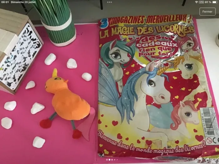 Grande licorne avec pochettes surprise - photo numéro 2