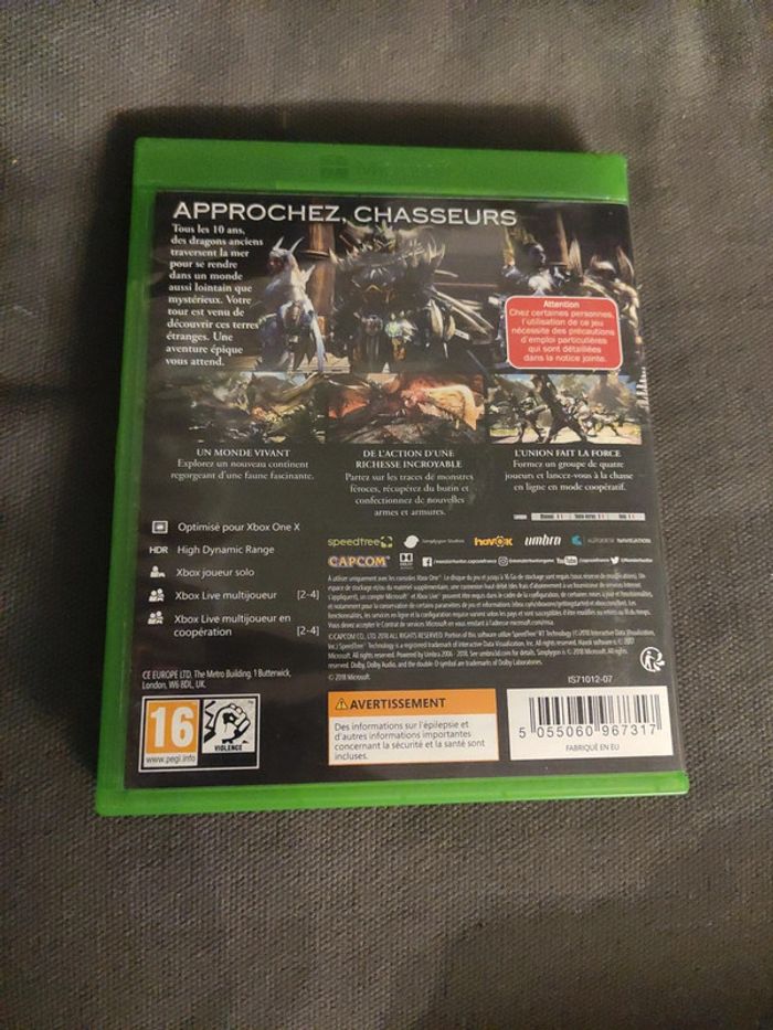 Monster hunter World Xbox one - photo numéro 3