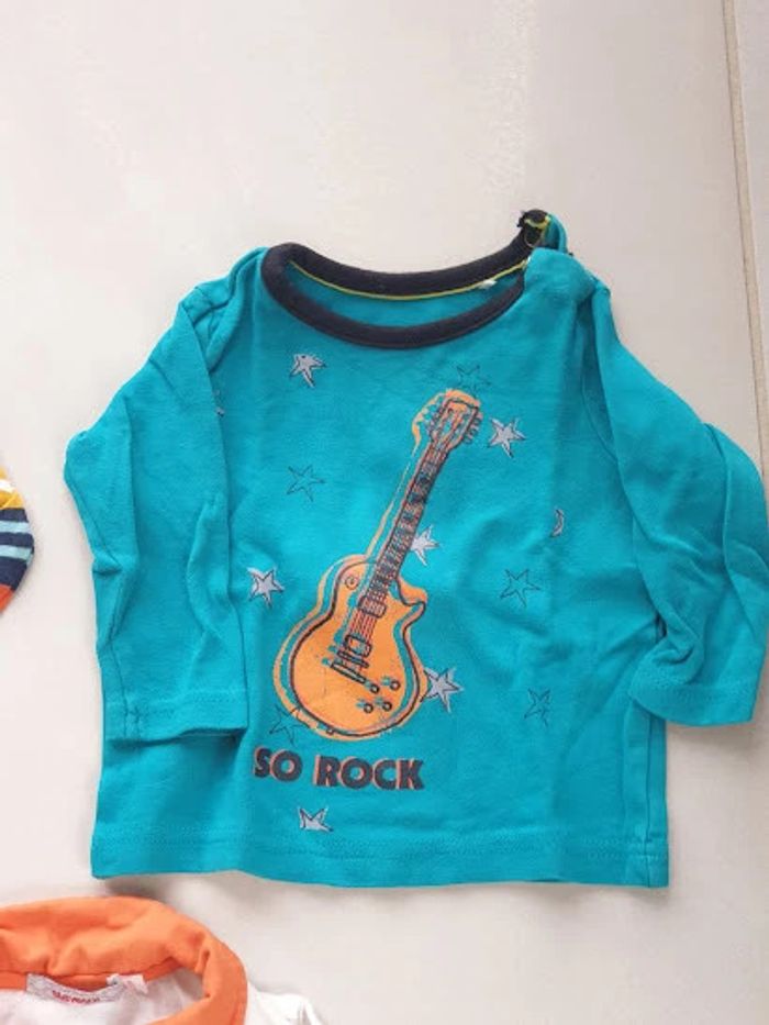 3 T- shirts Manche Longue 6 mois - photo numéro 2