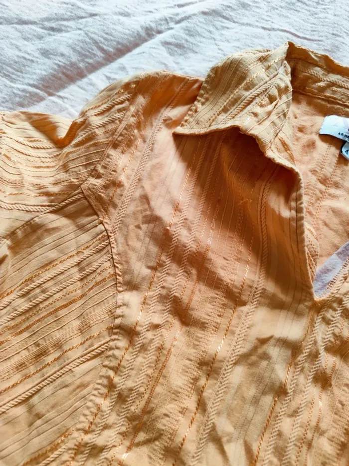 Joli haut femme Armand Thiery taille 4 couleur orange - photo numéro 5