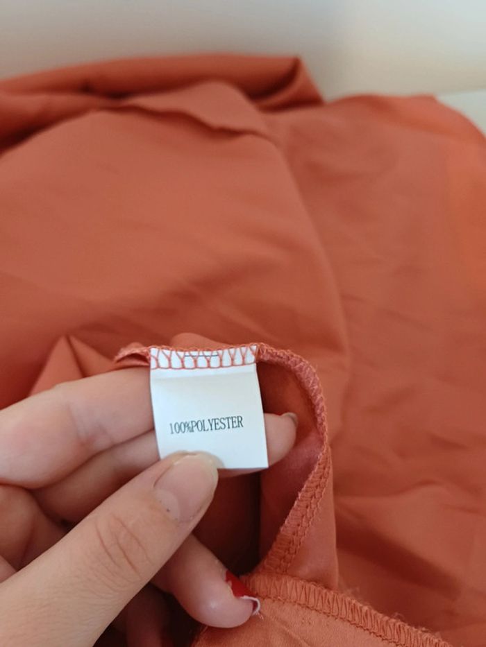 Robe longue rouille/corail de soirée/cocktail Eva & Lola taille S 36 - photo numéro 13