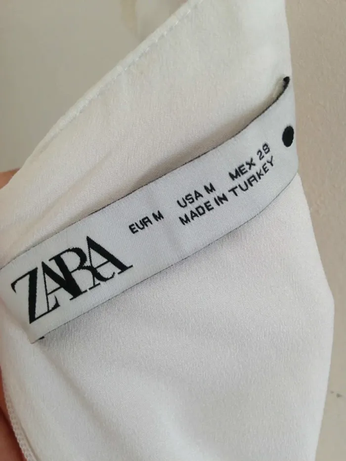 Robe sans manches dos nu drapée en lin M 38 Zara - photo numéro 9