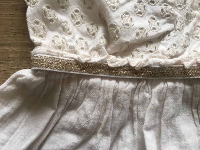 Robe blanche événement fille - photo numéro 3