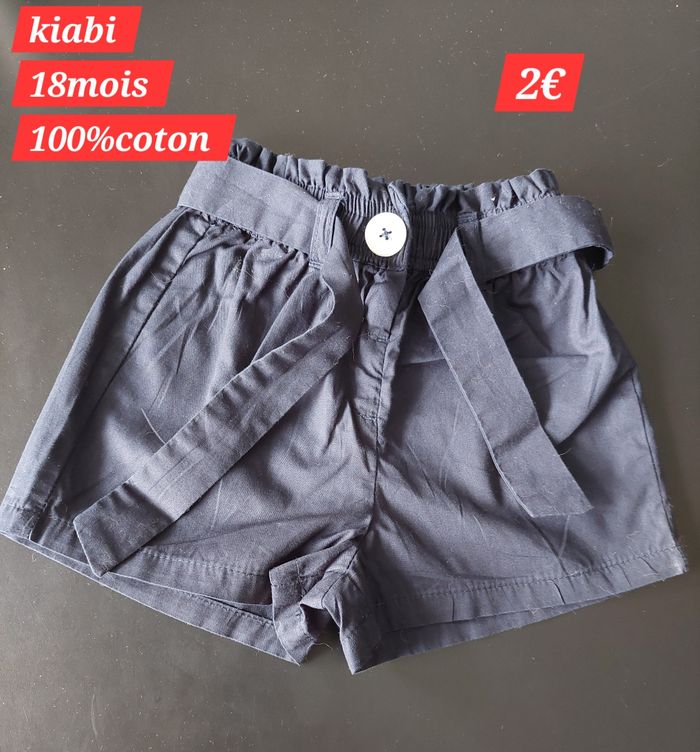 Short léger fille 18mois