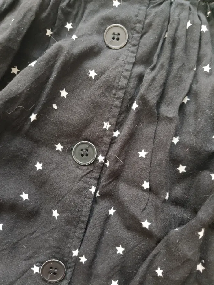 Jupe noire étoiles blanches Mango T.M - photo numéro 5