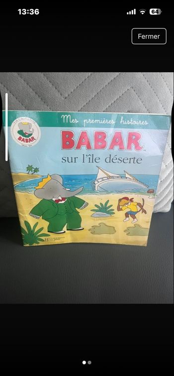 Livre pour enfants babar
